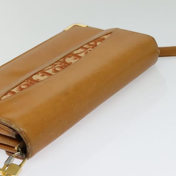 DIOR Shoulder Bag Leather Beige Gold - Picture 6 of 12